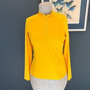 Women's Arc’teryx Yellow Quarter-Zip Performance Top Size Large